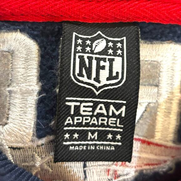 NWT New England Patriots NFL Team Apparel 1/4 Zip Size Medium Pullover Sweater - Picture 8 of 8